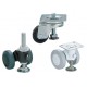 Casters With Leveling Glides
